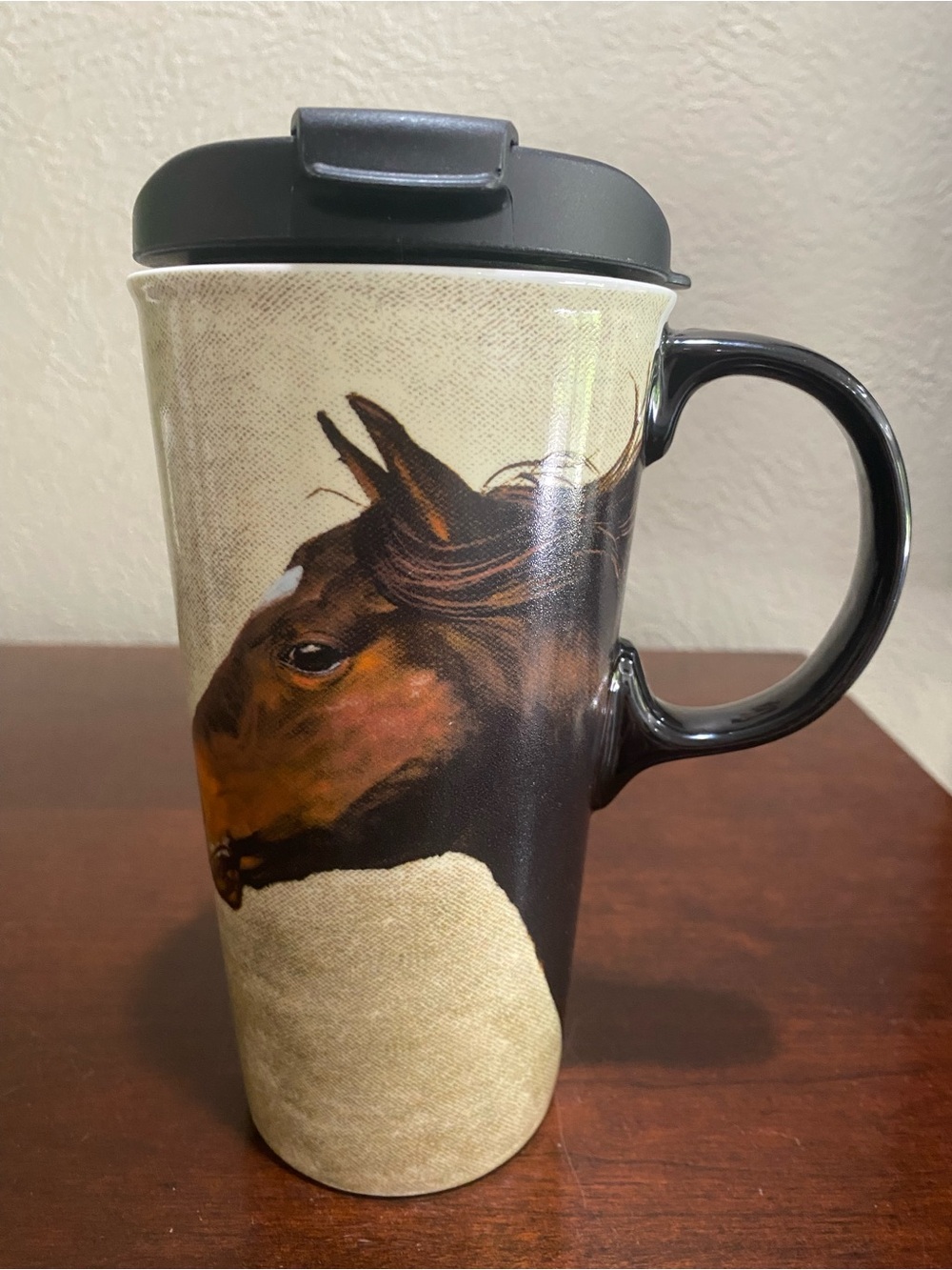 Cypress Home, Horse on the Run, Ceramic Travel Mug. 17 oz - Picture 2 of 9